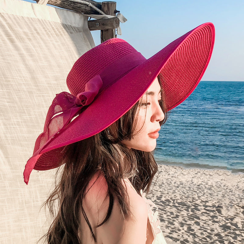 Women's Seaside Travel Sun-Shade All-Match Summer Sun-Proof Straw Hat