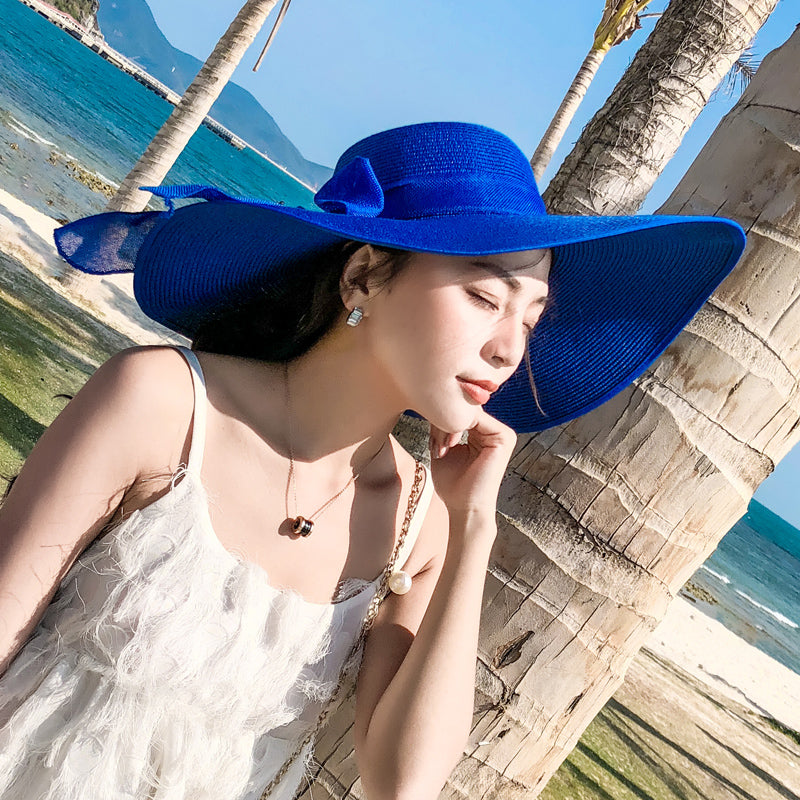Women's Seaside Travel Sun-Shade All-Match Summer Sun-Proof Straw Hat