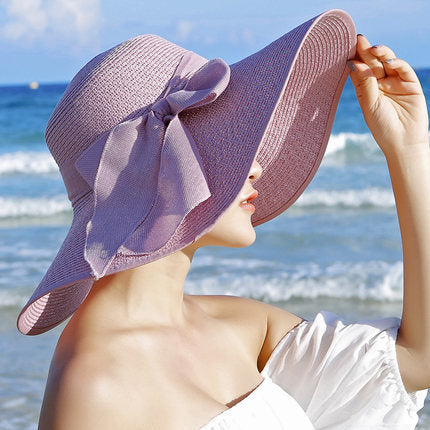 Straw Hat Summer Women Foldable Outing All-Match Beach Hat