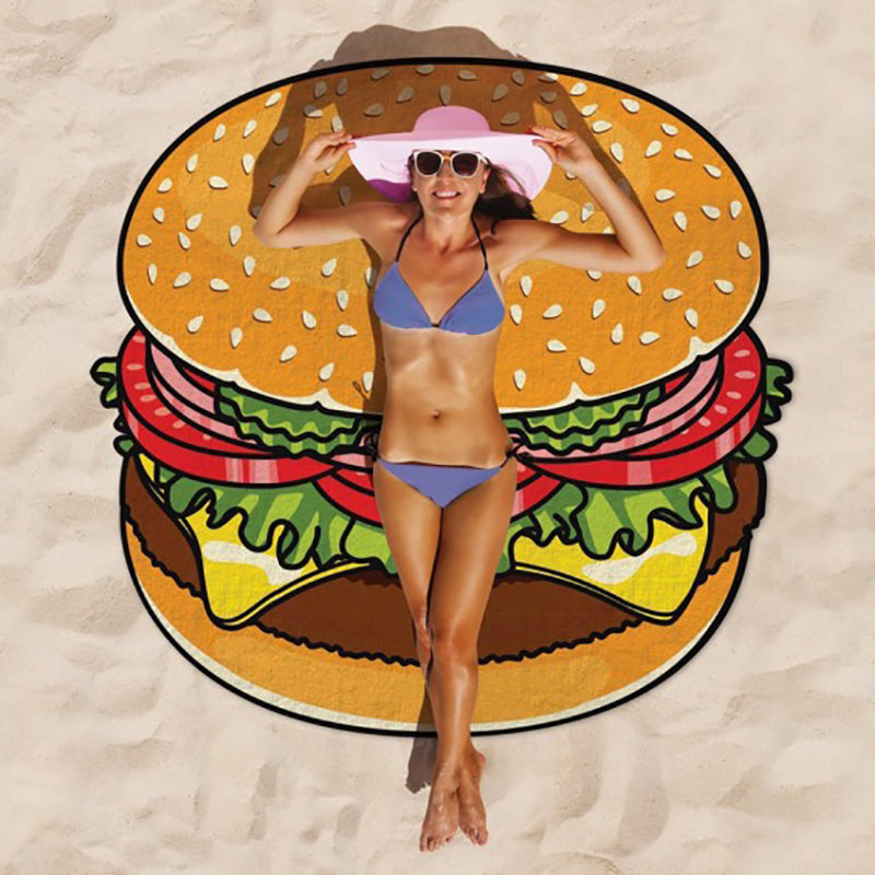 Cartoon Beach Towel – Large Quick-Drying Travel Shawl & Floor Mat