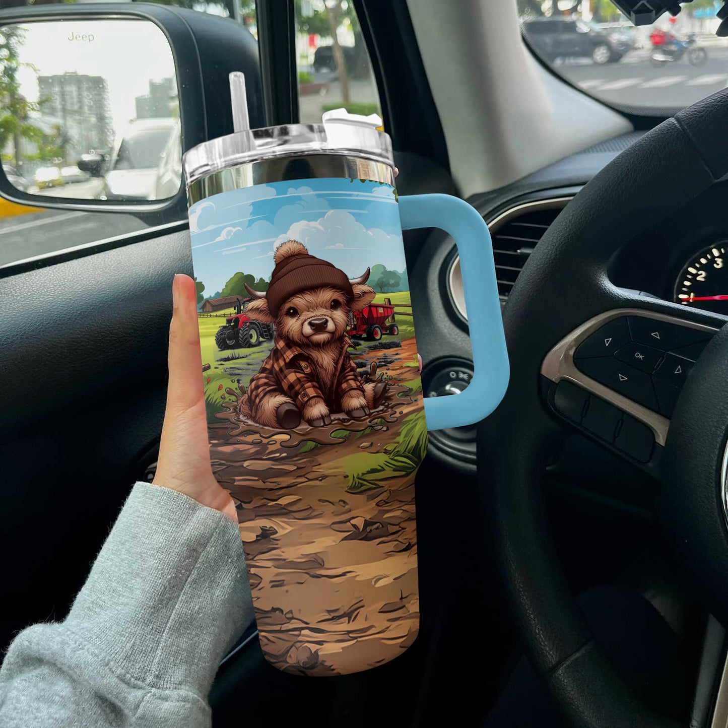 Ceeprints Tumbler Highland Hooves