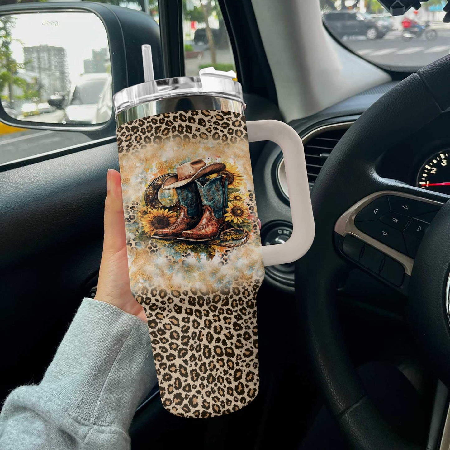 Ceeprints Tumbler Western Sunflower Charm