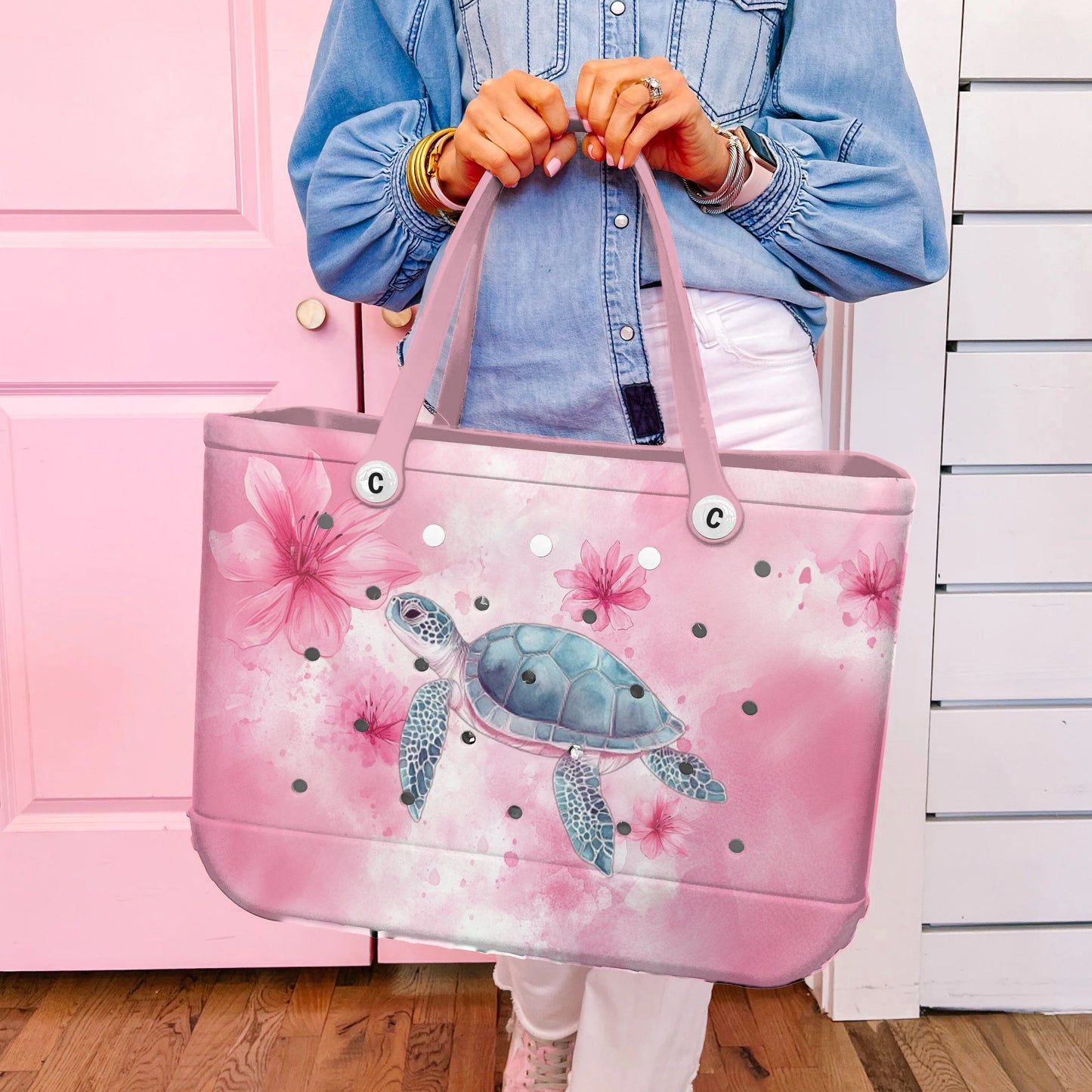 Ceeprints Cee™ Bag Pink Petal Turtle