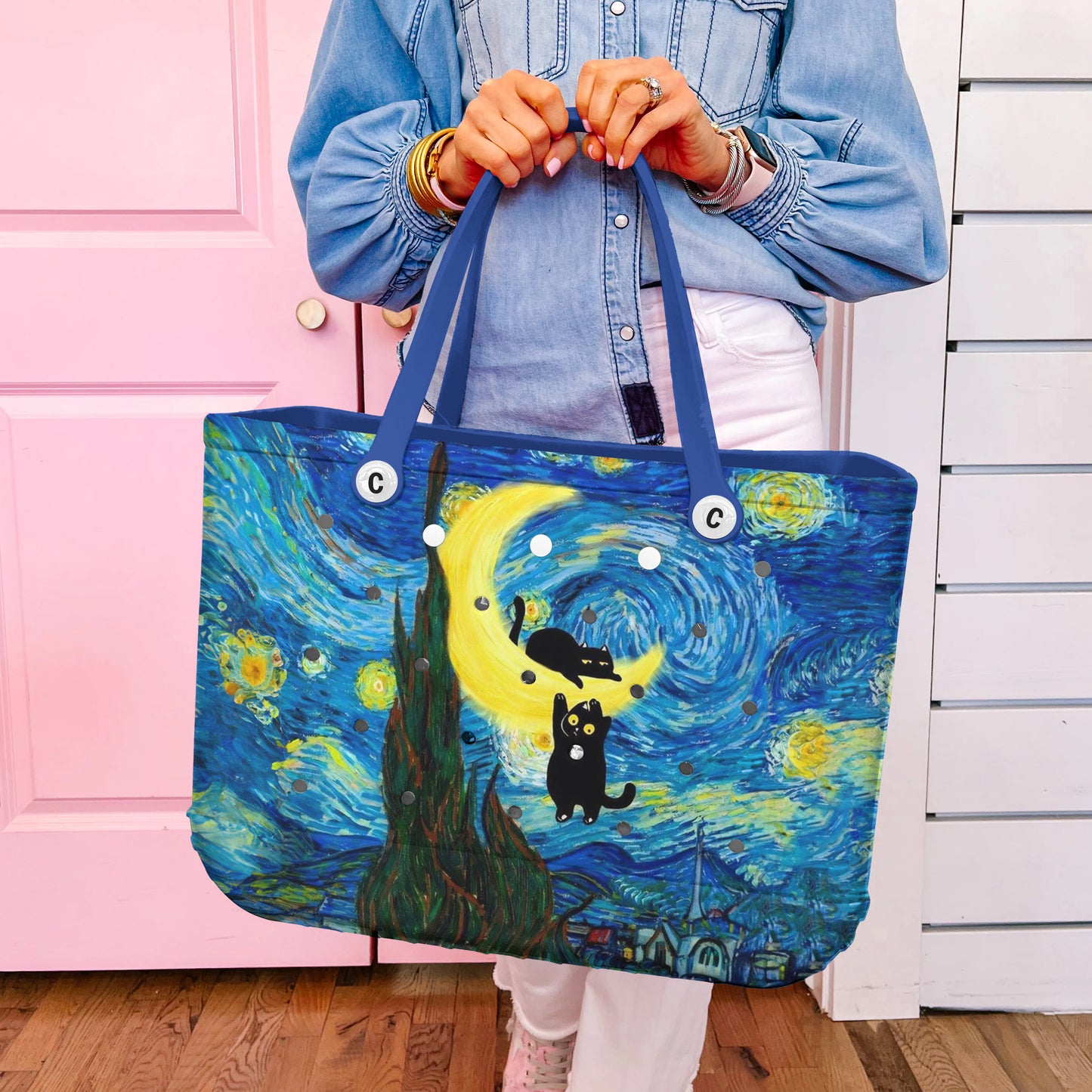 Ceeprints Cee™ Bag Cat-ch The Moon