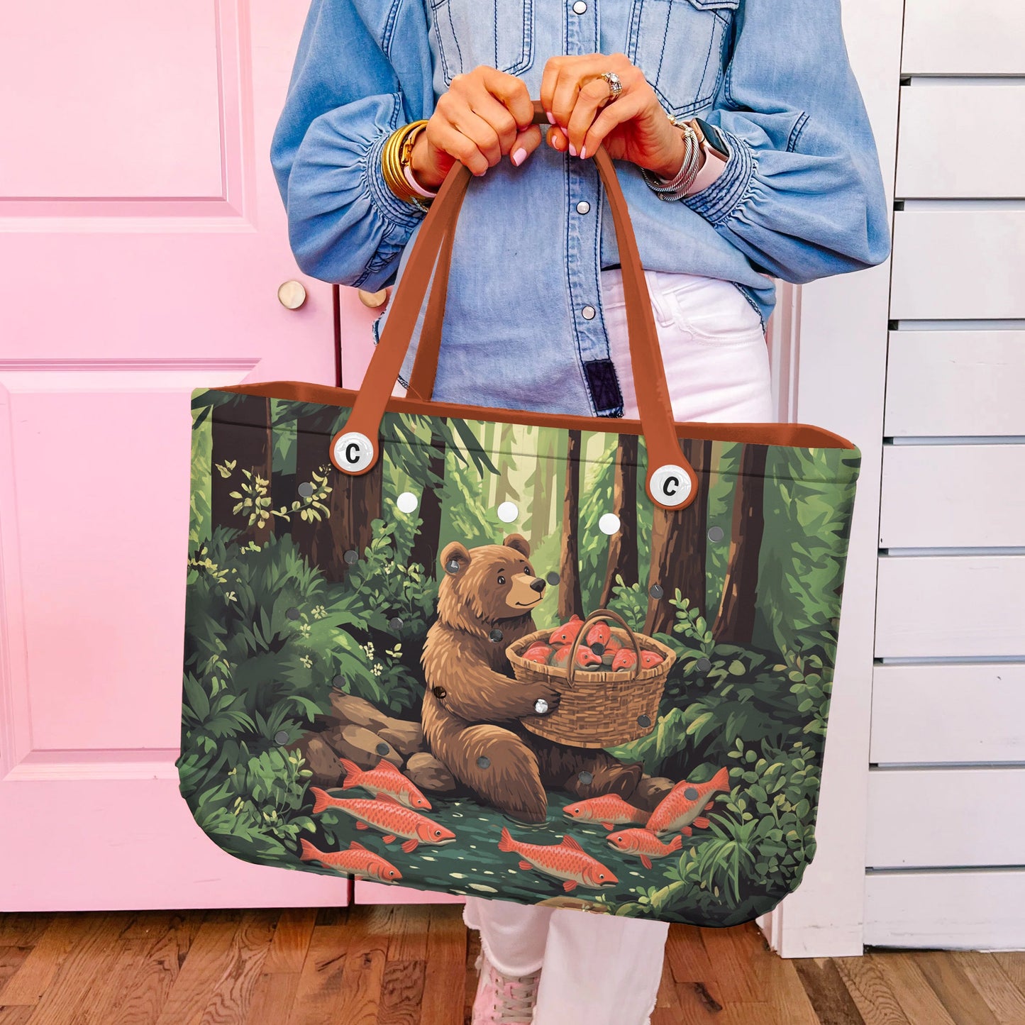 Ceeprints Cee™ Bag Fishing Bear Bliss
