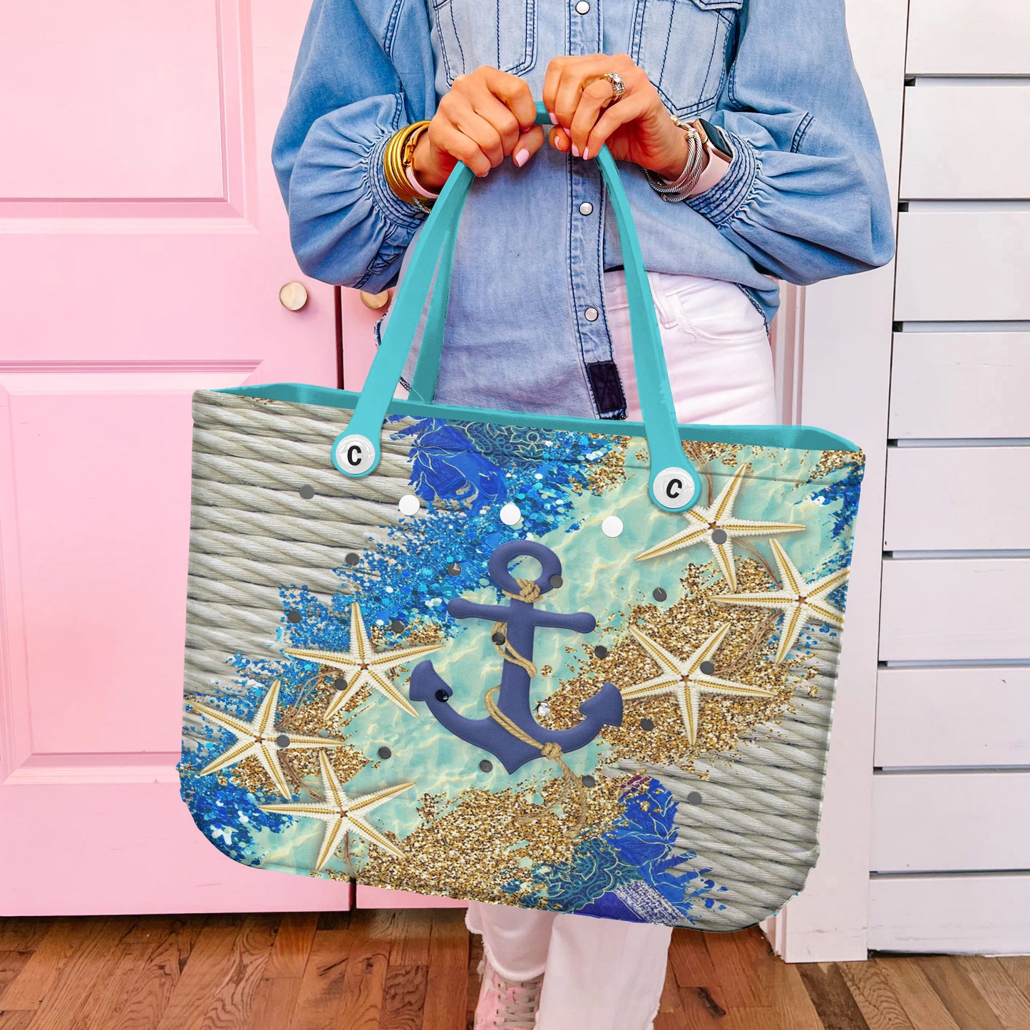 Ceeprints Cee™ Bag Nautical Beach Anchor