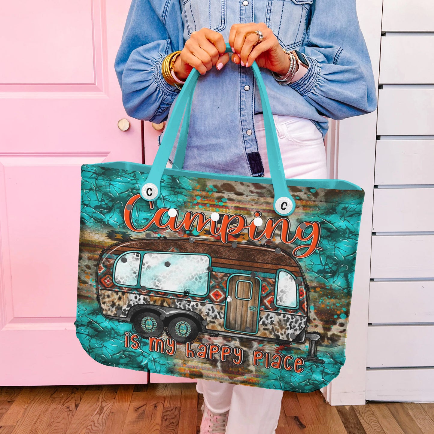 Ceeprints Cee™ Bag Camping Is My Happy Place