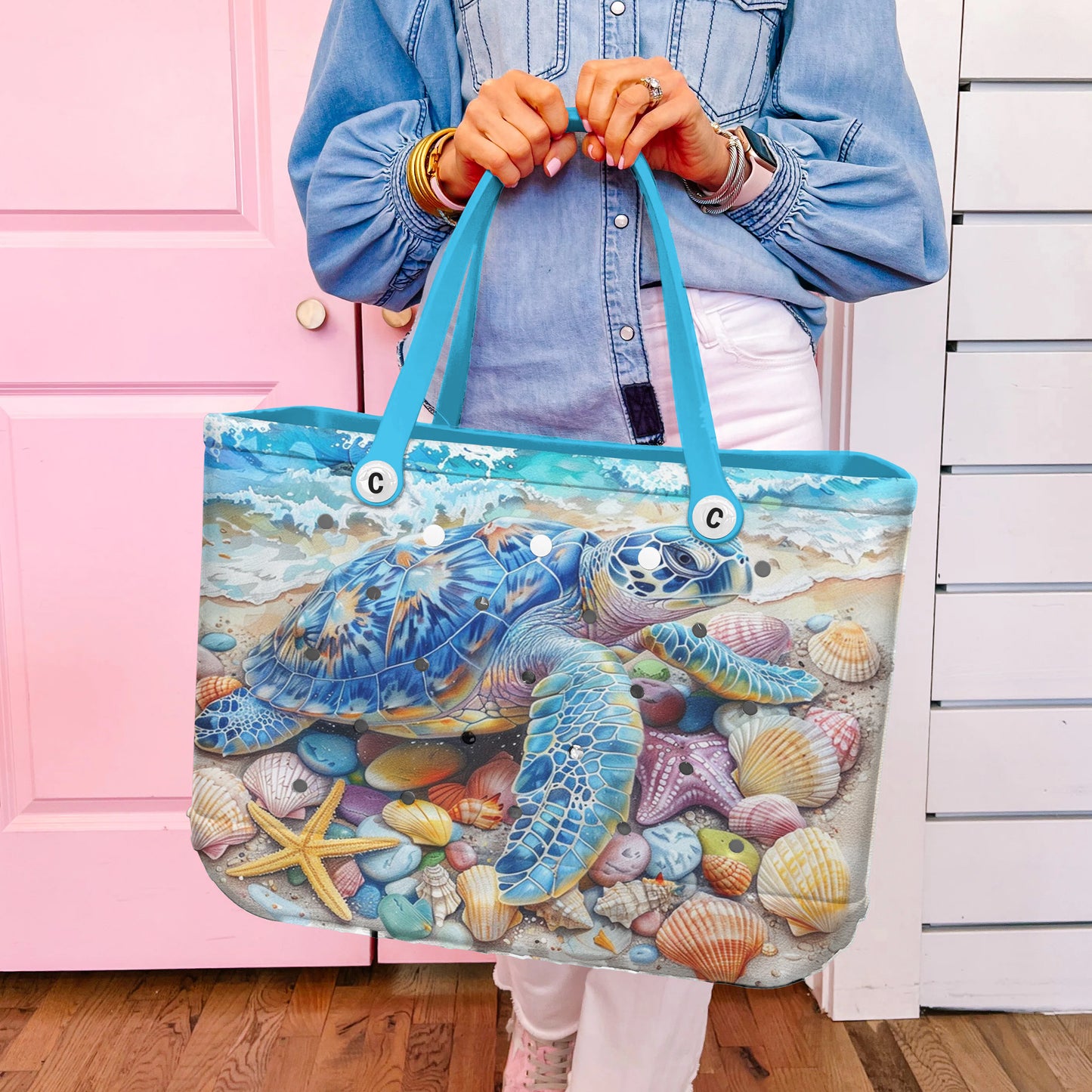 Ceeprints Cee™ Bag Seashells & Turtle
