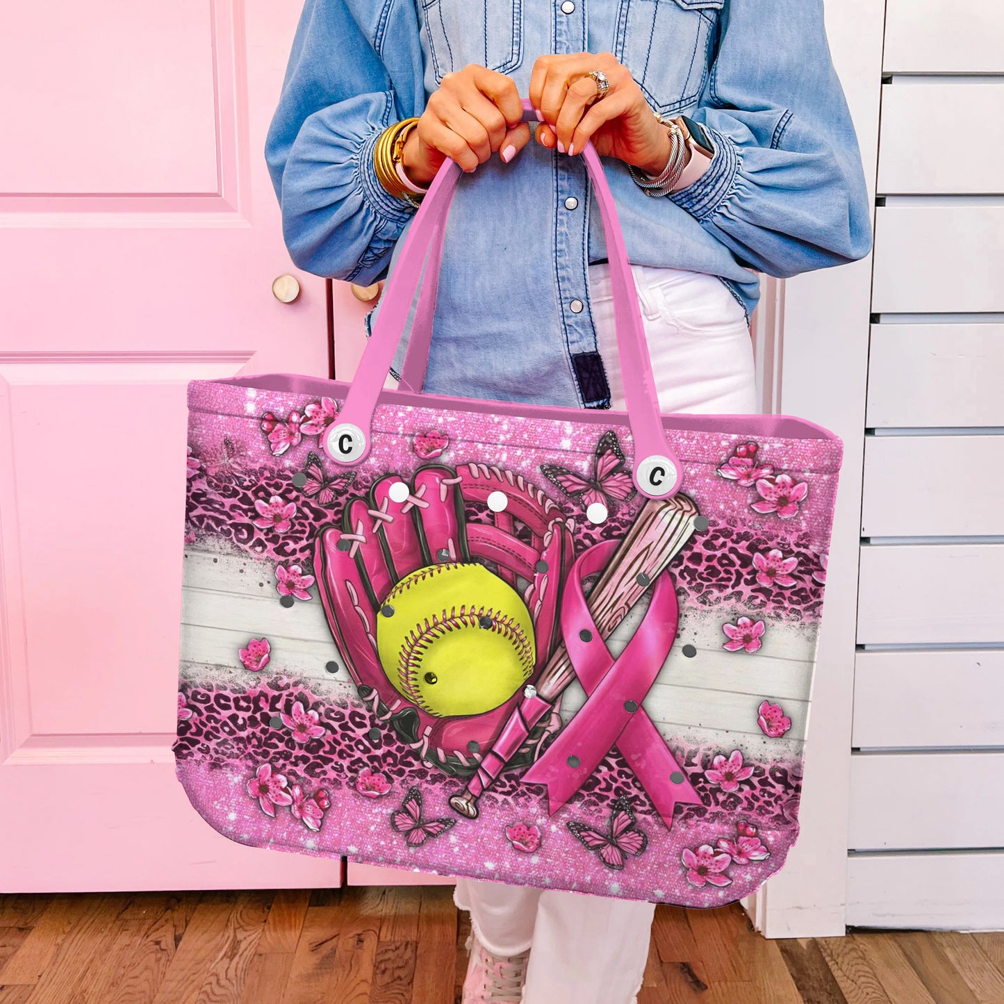 Ceeprints Cee™ Bag Pink Ribbon Pitch