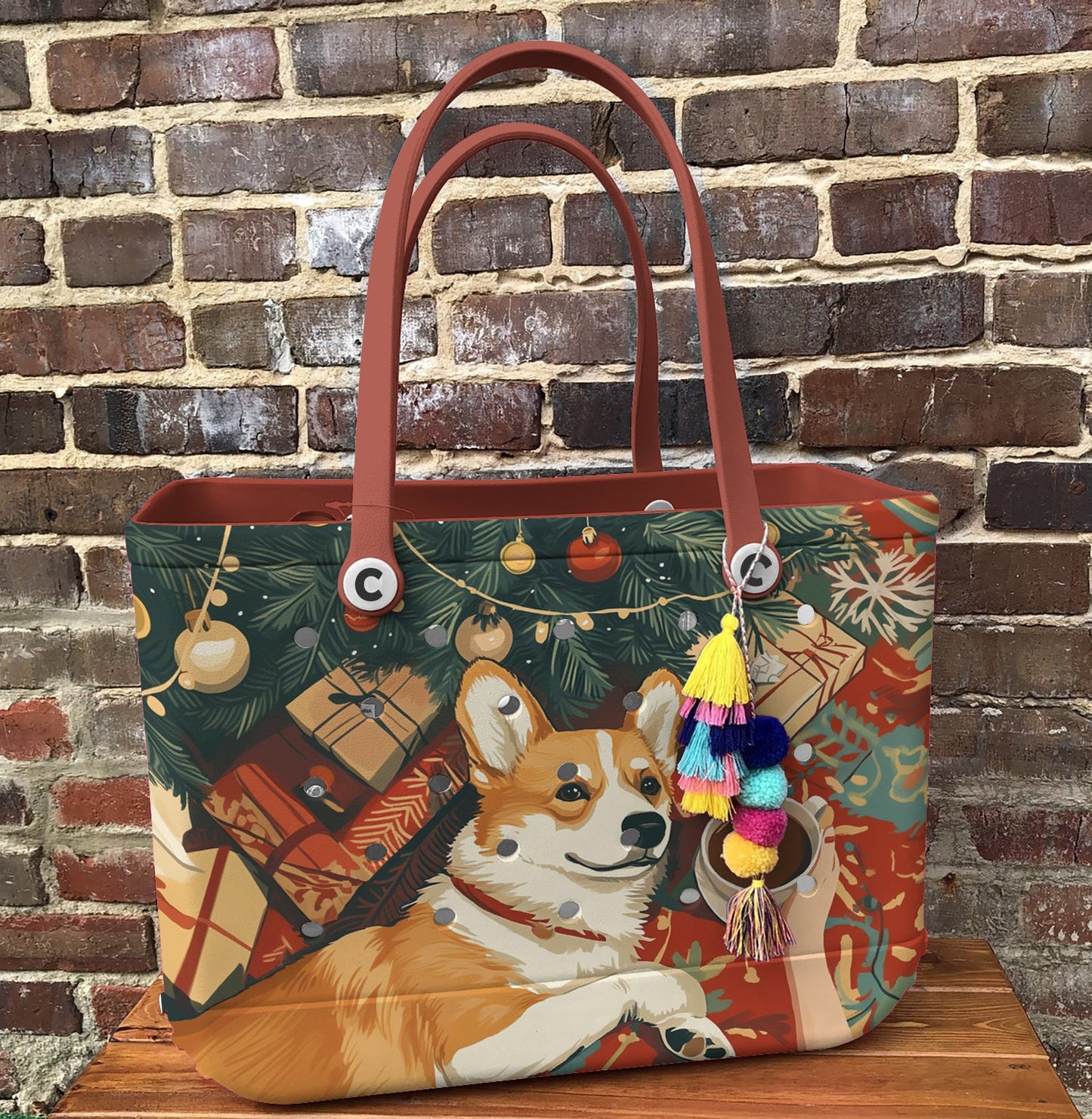 Ceeprints Cee™ Bag Yule Corgi Bliss