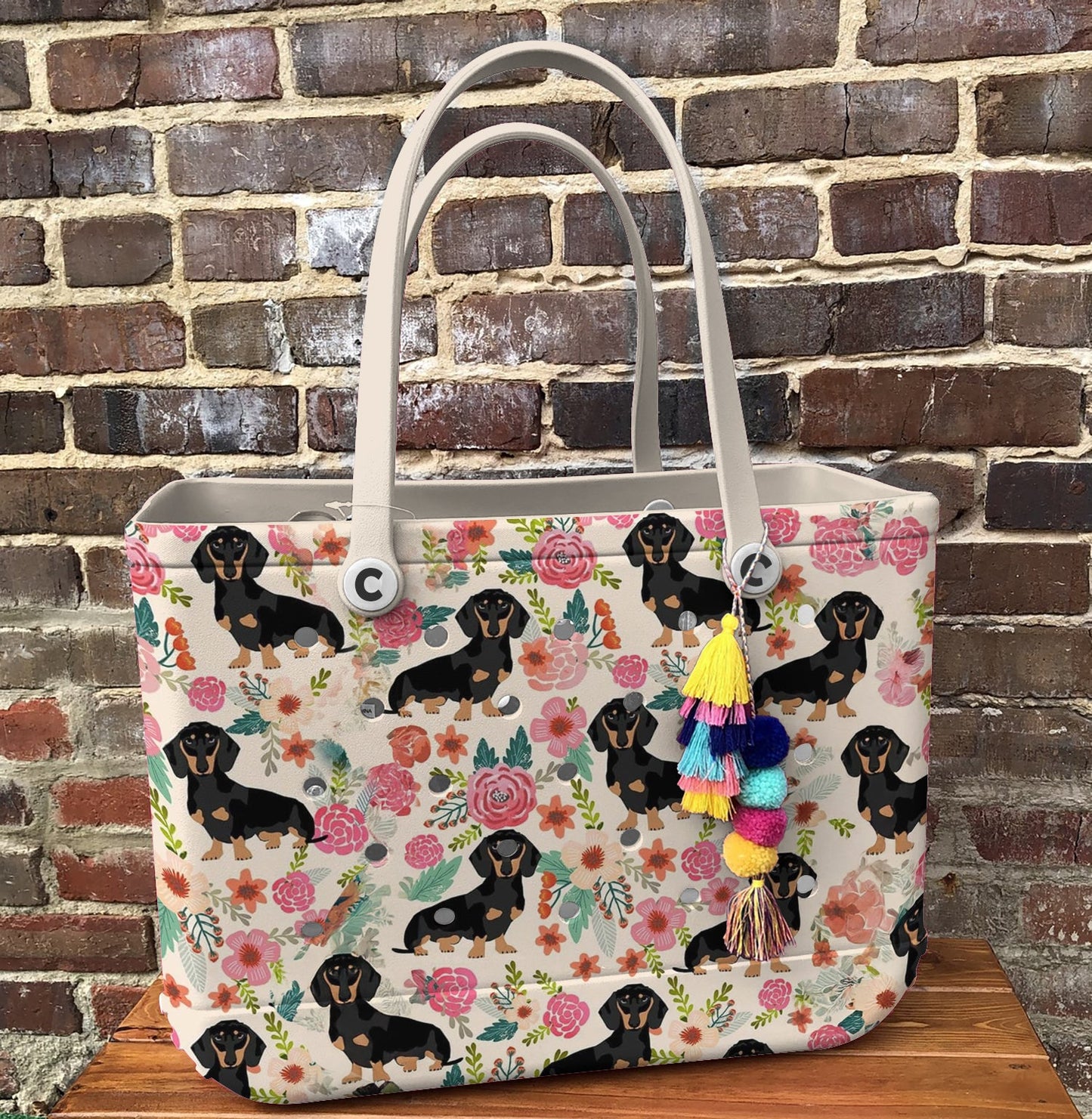 Ceeprints Cee™ Bag Dachshund Bloom Delight