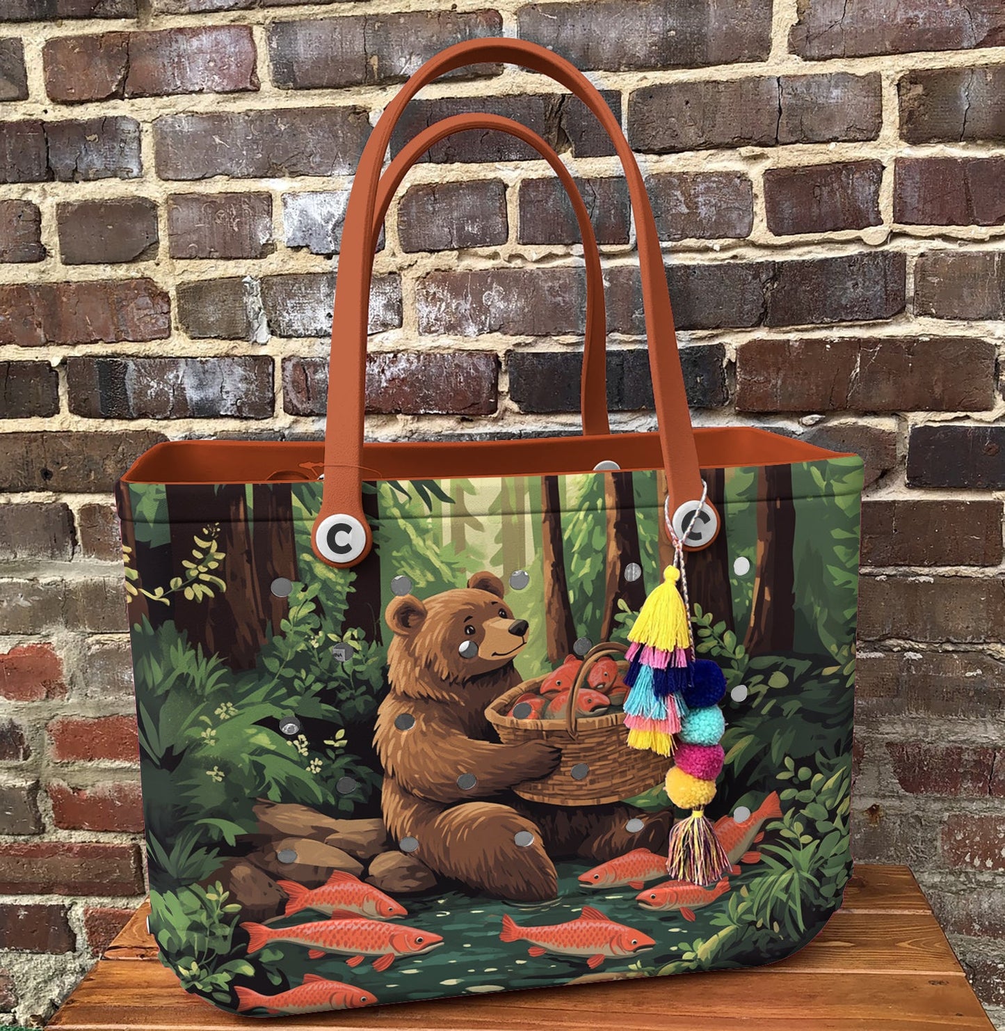 Ceeprints Cee™ Bag Fishing Bear Bliss