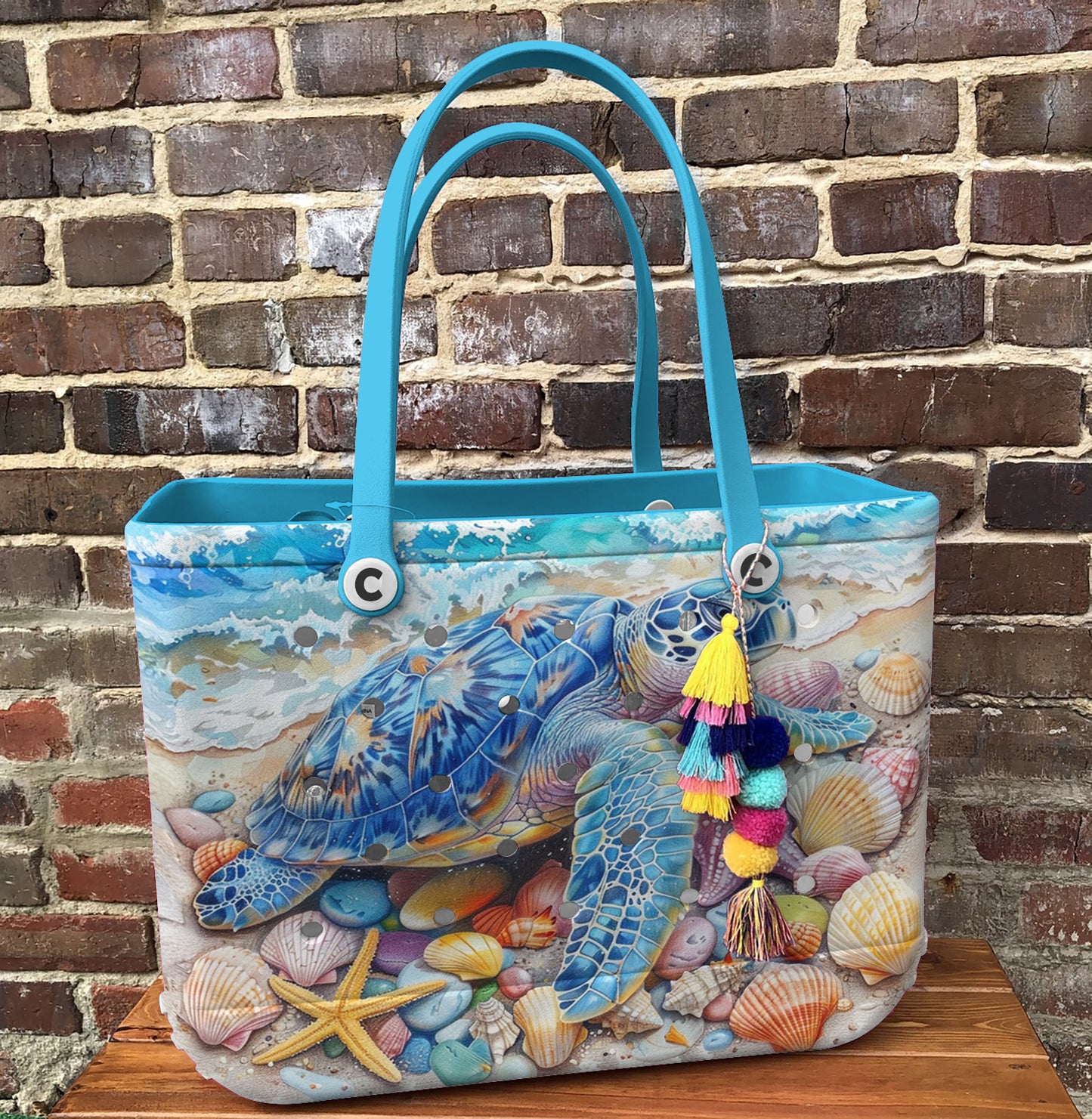 Ceeprints Cee™ Bag Seashells & Turtle