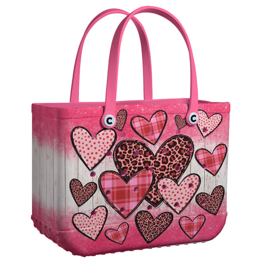 Ceeprints Cee™ Bag Pink Glitter Hearts