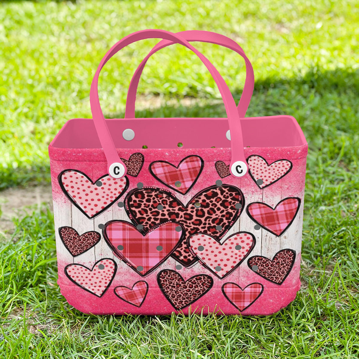 Ceeprints Cee™ Bag Pink Glitter Hearts