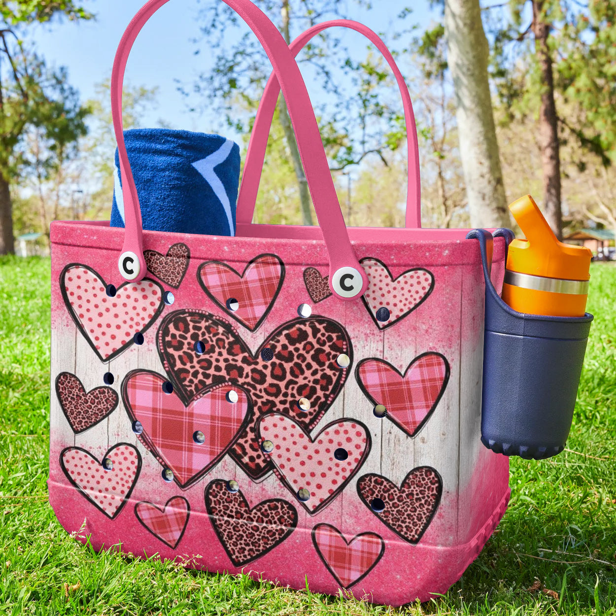 Ceeprints Cee™ Bag Pink Glitter Hearts