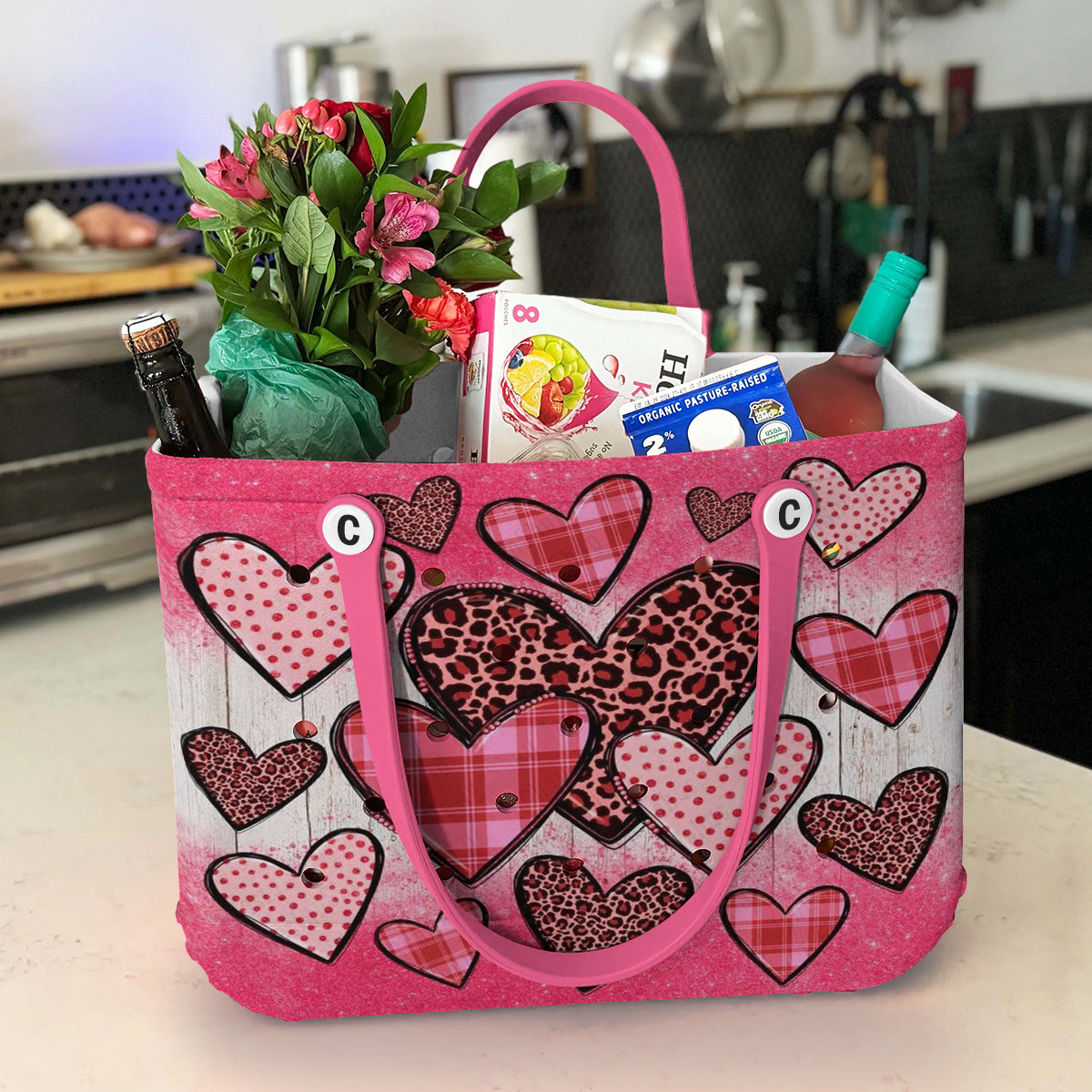 Ceeprints Cee™ Bag Pink Glitter Hearts