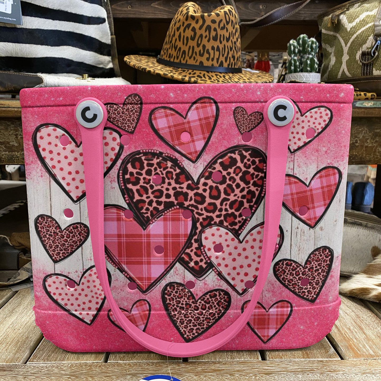 Ceeprints Cee™ Bag Pink Glitter Hearts