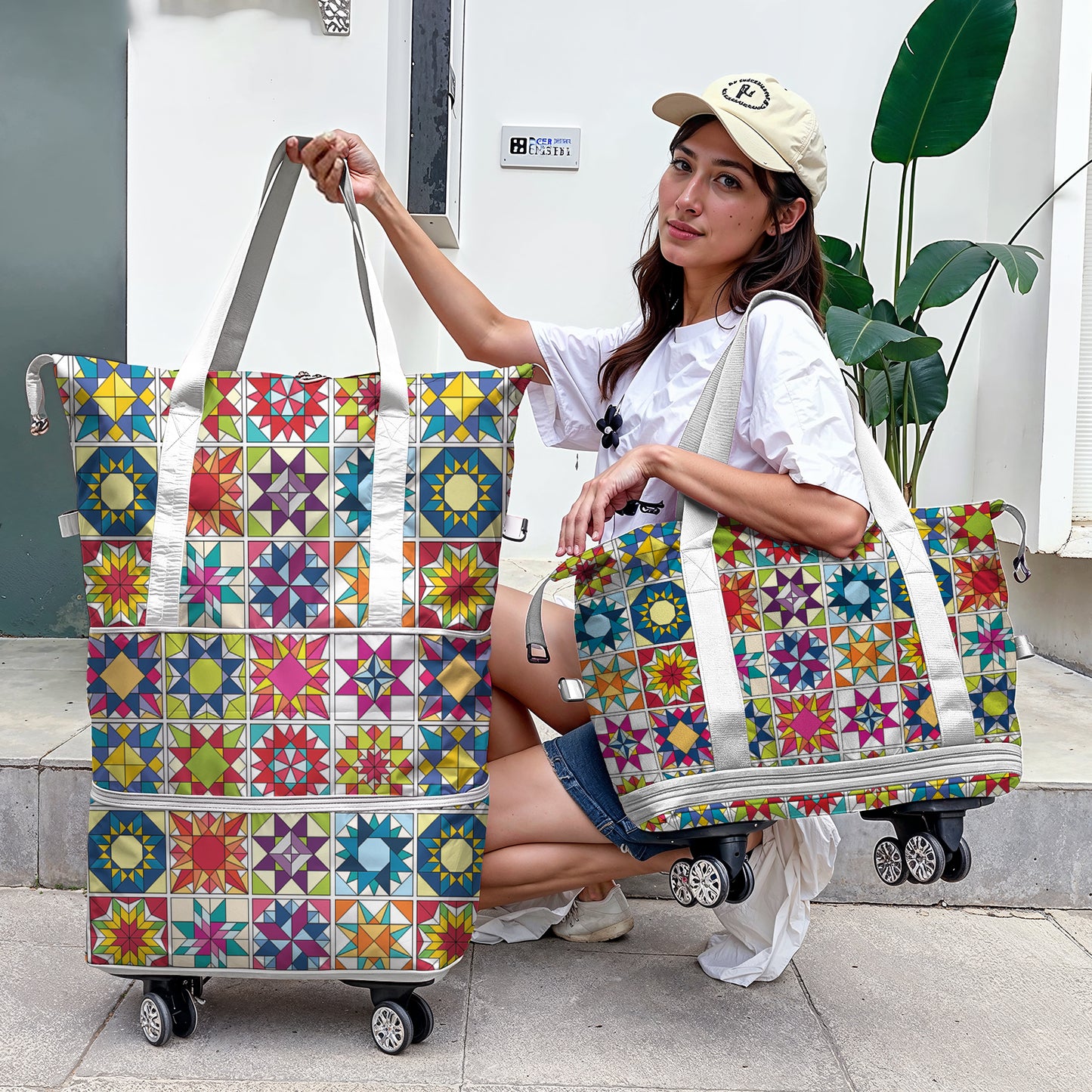 Cee™ Rolling Duffle Bag Quilting Blocks