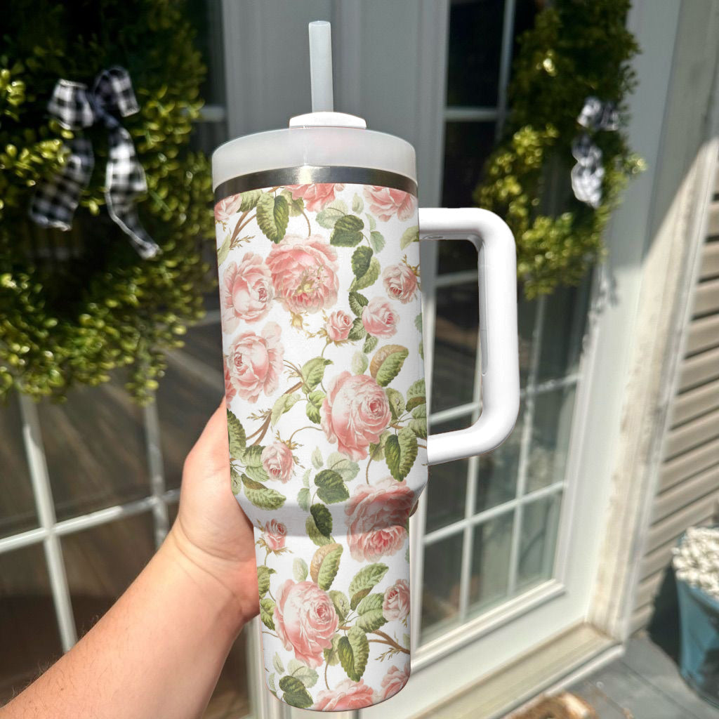 Ceeprints Tumbler Rosy Bloom
