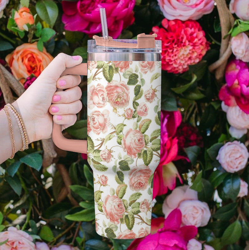 Ceeprints Tumbler Rosy Bloom