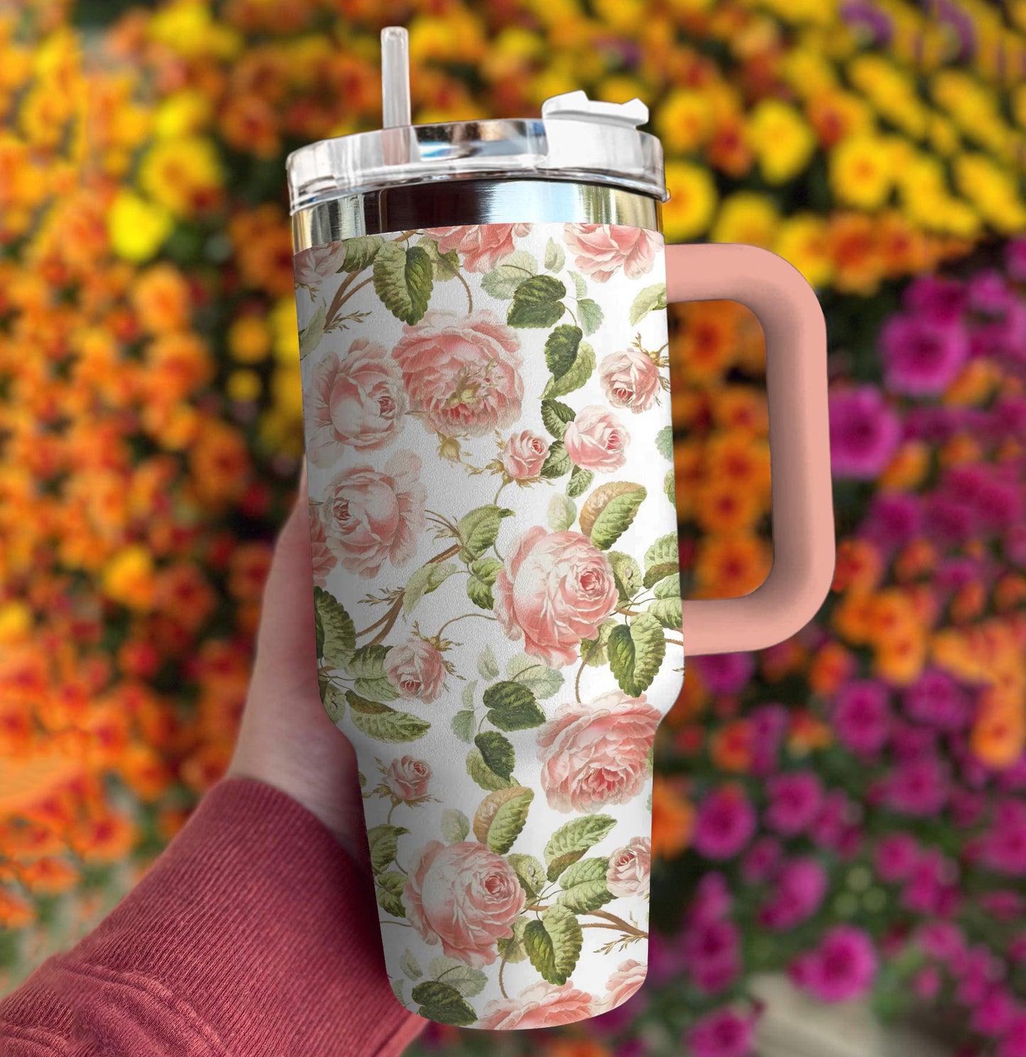 Ceeprints Tumbler Rosy Bloom