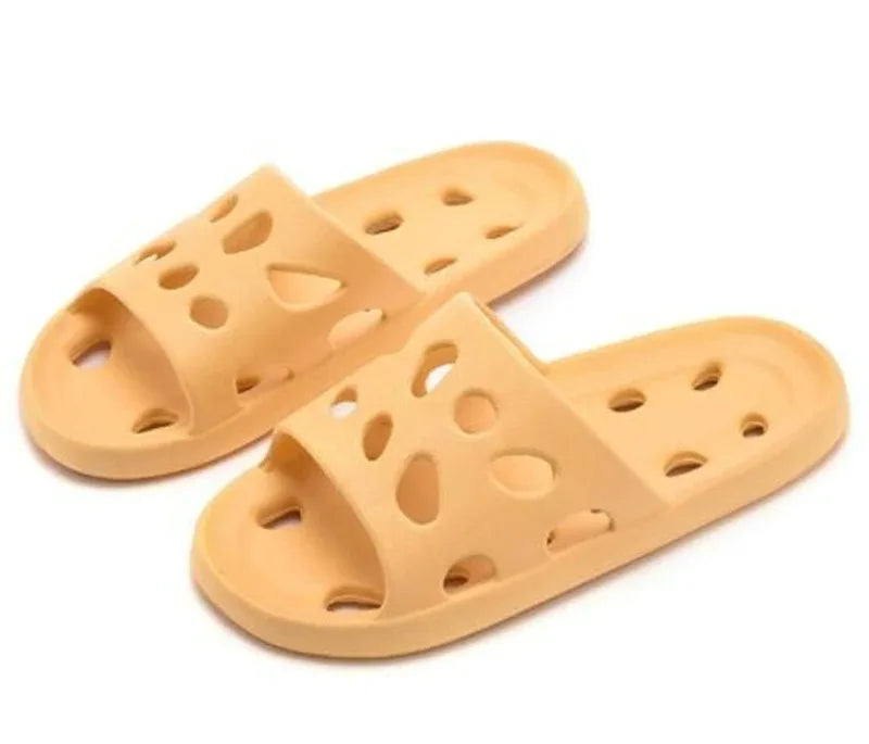 Summer Non-Slip Leaky Slippers – Unisex EVA Sandals for Home & Beach