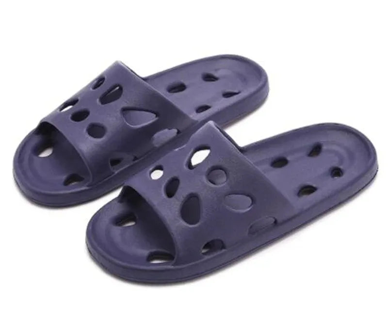 Summer Non-Slip Leaky Slippers – Unisex EVA Sandals for Home & Beach
