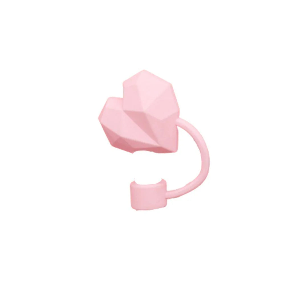 10mm Heart Straw Covers – Kawaii Anti-Spill Silicone Toppers for 30/40oz tumbler