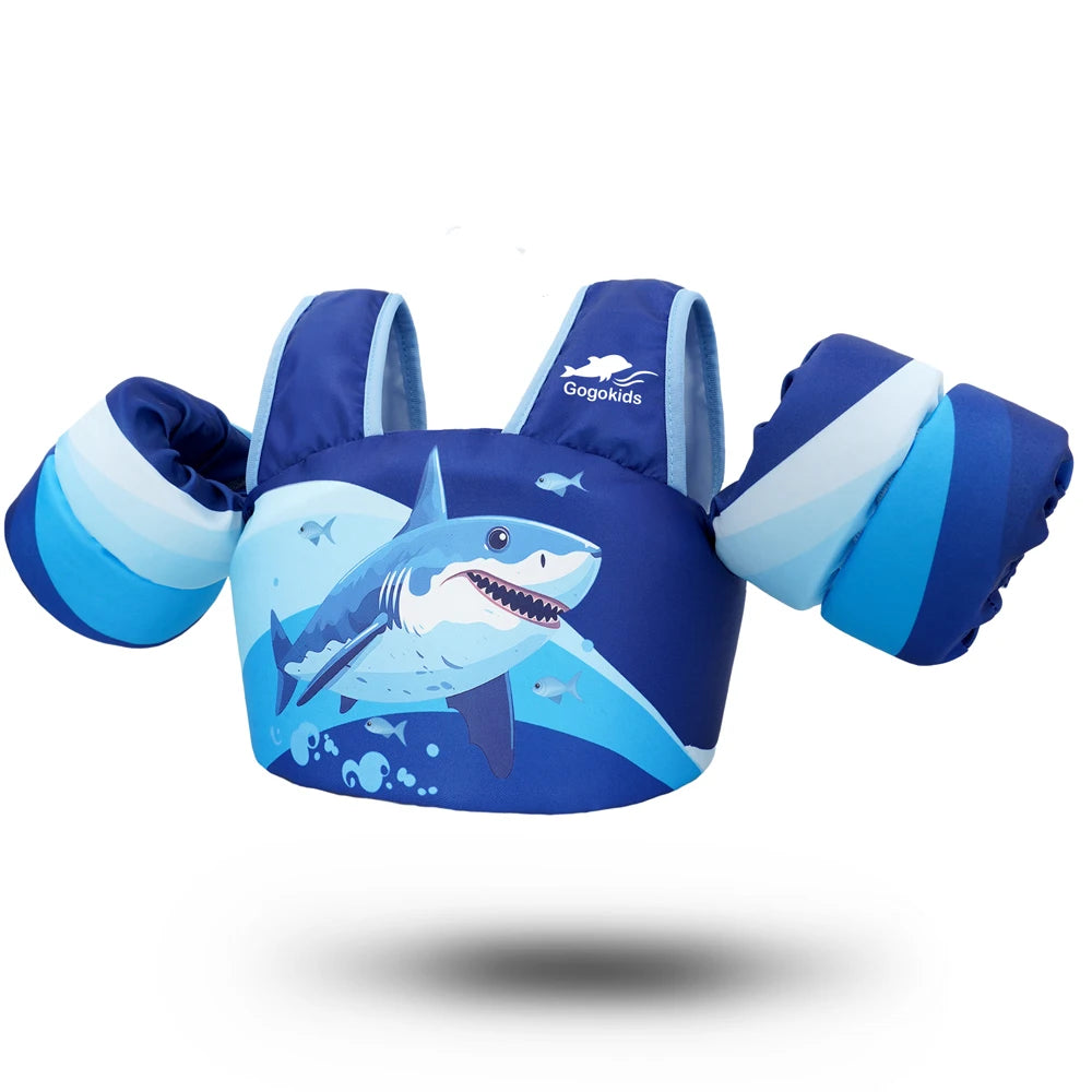 Ceeprints Kids' Float Vest with Arm Sleeves – Safe & Fun Swimming Aid