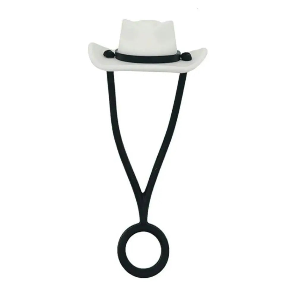 Silicone Cowboy Hat Straw Covers – Cap Compatible for 30/40oz Tumbler, Cowgirl Topper Lid Accessories