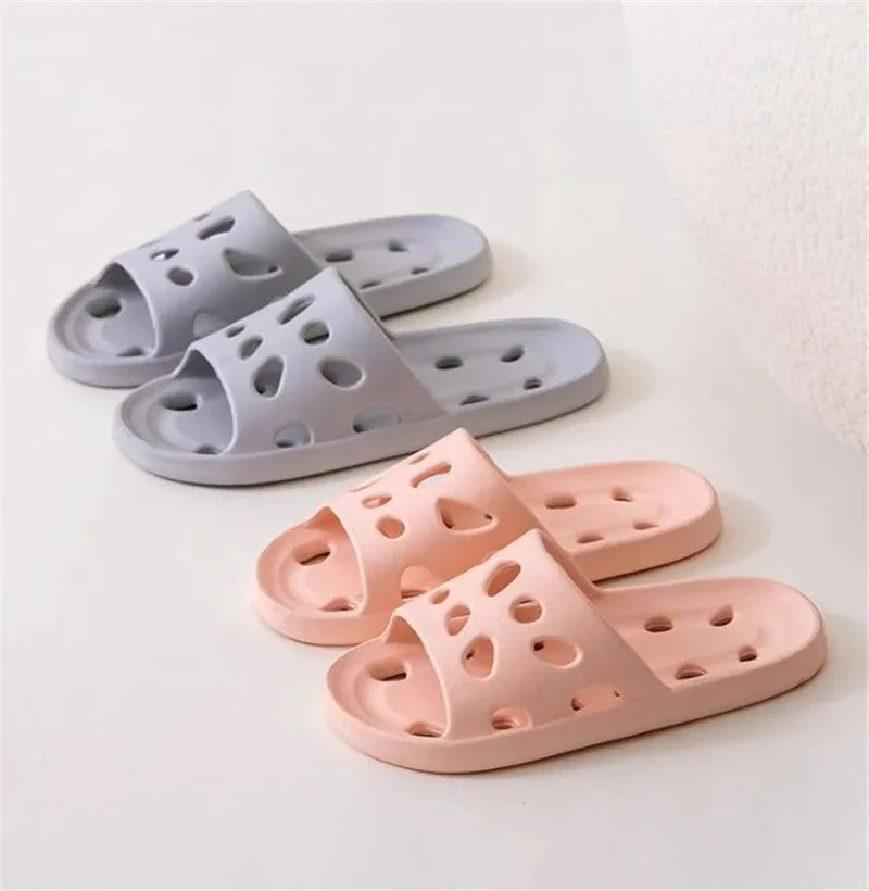 Summer Non-Slip Leaky Slippers – Unisex EVA Sandals for Home & Beach