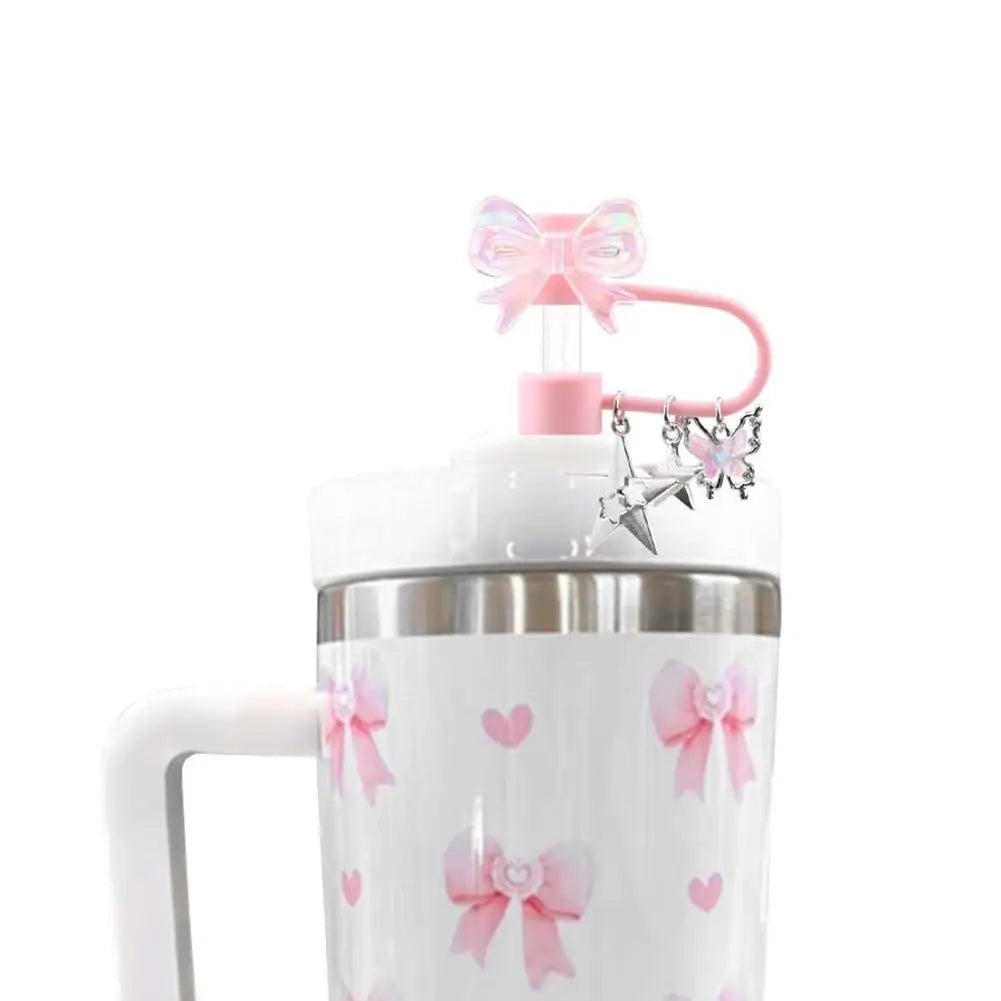 4PCS Star Straw Covers – Cute 10mm Silicone Toppers for Tumblers