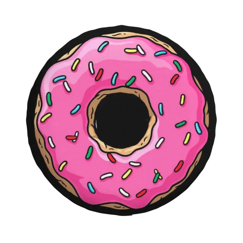 Custom Pink Donut Spare Tire Cover – Fits 14" 15" 16" Wheels