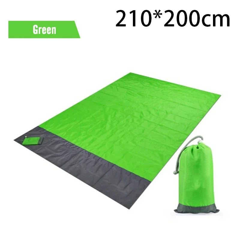 Waterproof Pocket Beach Blanket – Lightweight & Portable (2x2.1m)