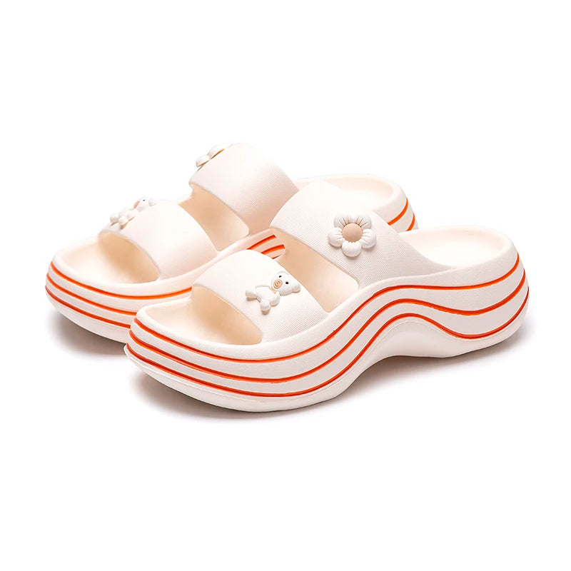 Women's Platform Sandals – Non-Slip Lightweight Summer Flip-Flops