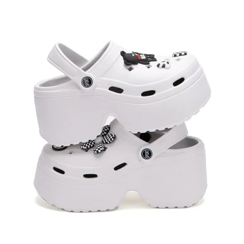 Women’s Cloud Clog Slippers – High Heel Platform Sandals