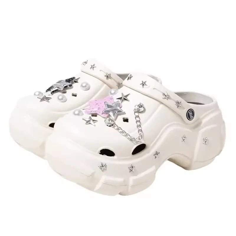 Women’s Fashion Charm Clogs – Sexy Platform Sandals