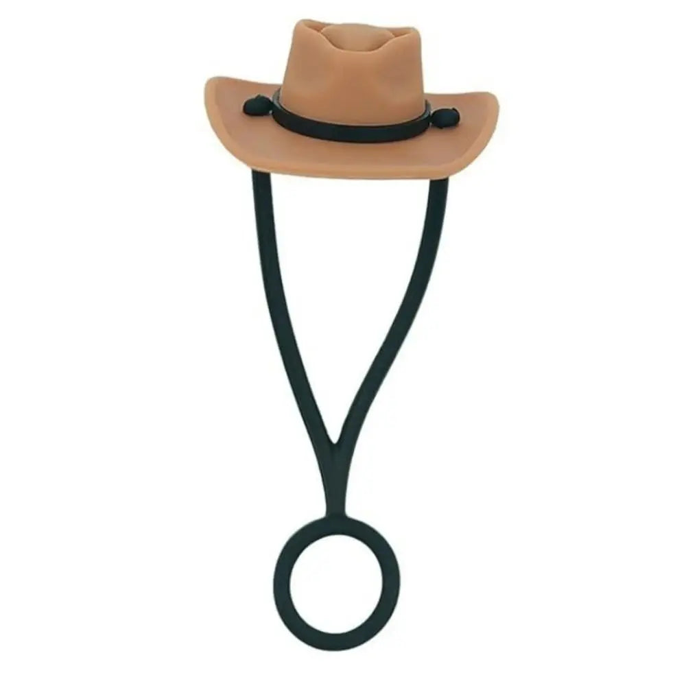 Silicone Cowboy Hat Straw Covers – Cap Compatible for 30/40oz Tumbler, Cowgirl Topper Lid Accessories