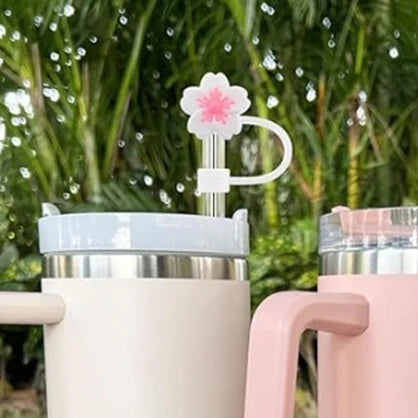 10mm Bow Straw Covers – Cute Reusable Silicone Toppers for Tumbler