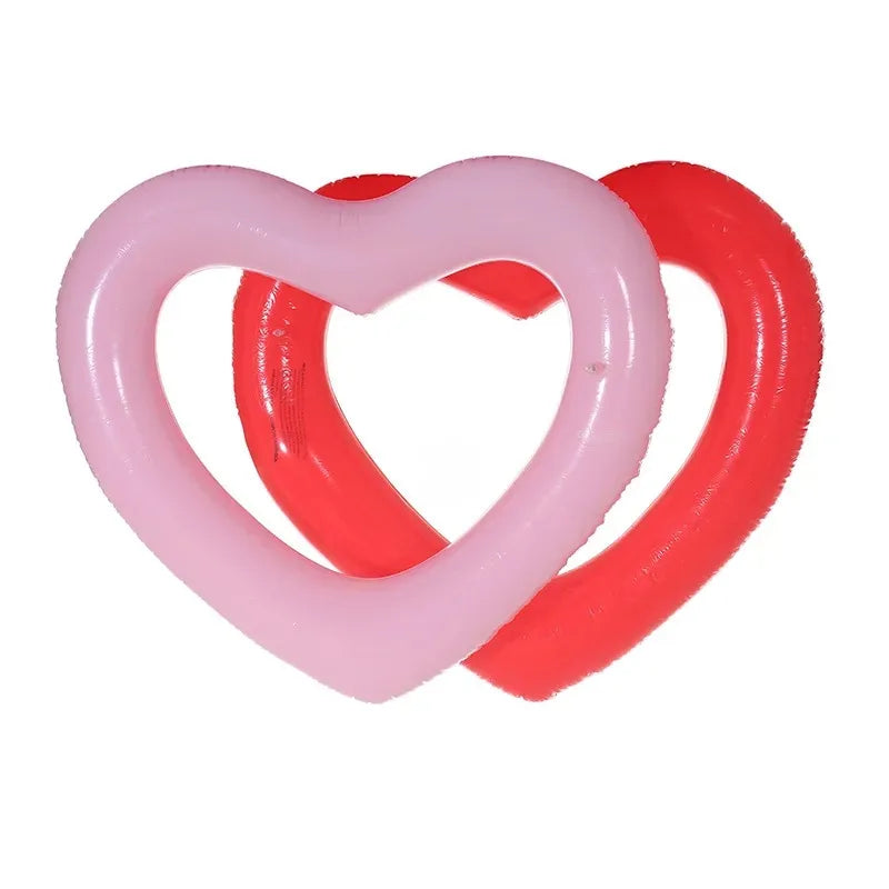 Ceeprints 90'' Sweet Heart Inflatable Swim Ring