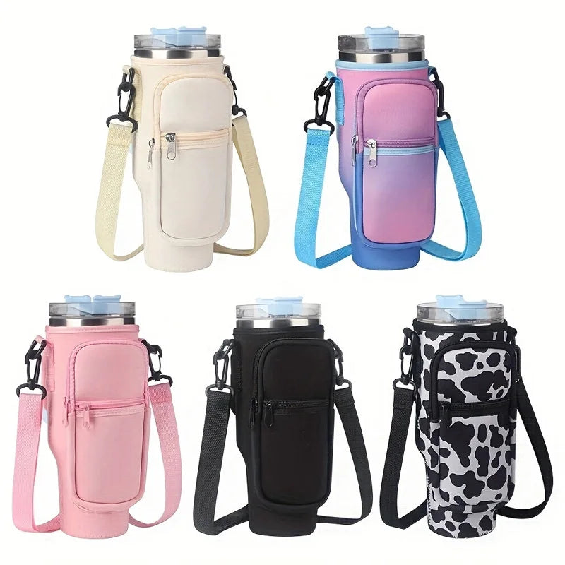 Ice Brave Cup Cover – Fits 30oz/40oz Cups, with 2 Storage Pouches for Phone & Essentials