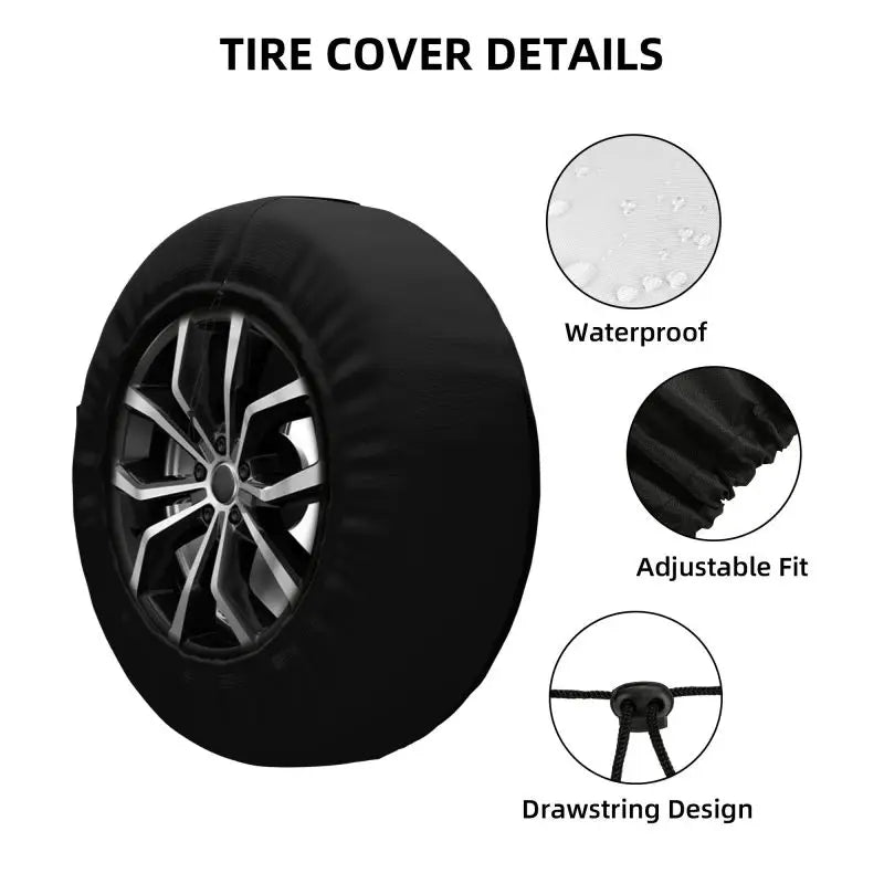 Custom Pink Donut Spare Tire Cover – Fits 14" 15" 16" Wheels