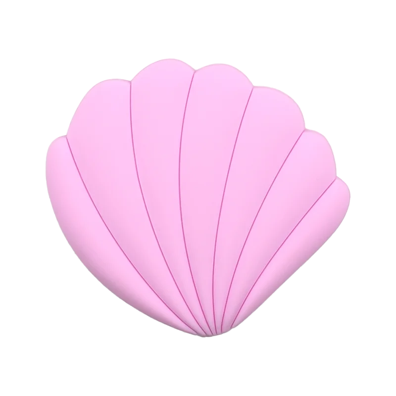 1PC Pink Bag Charm – Shell, Seahorse & Sunglasses for Women’s Beach Tote