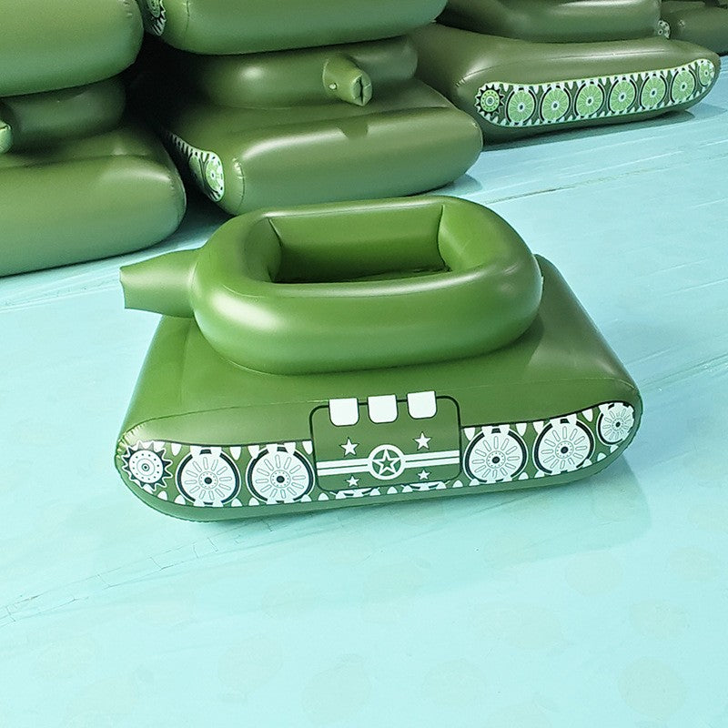 Inflatable Tank Pool Float – Water Spray Battle Toy