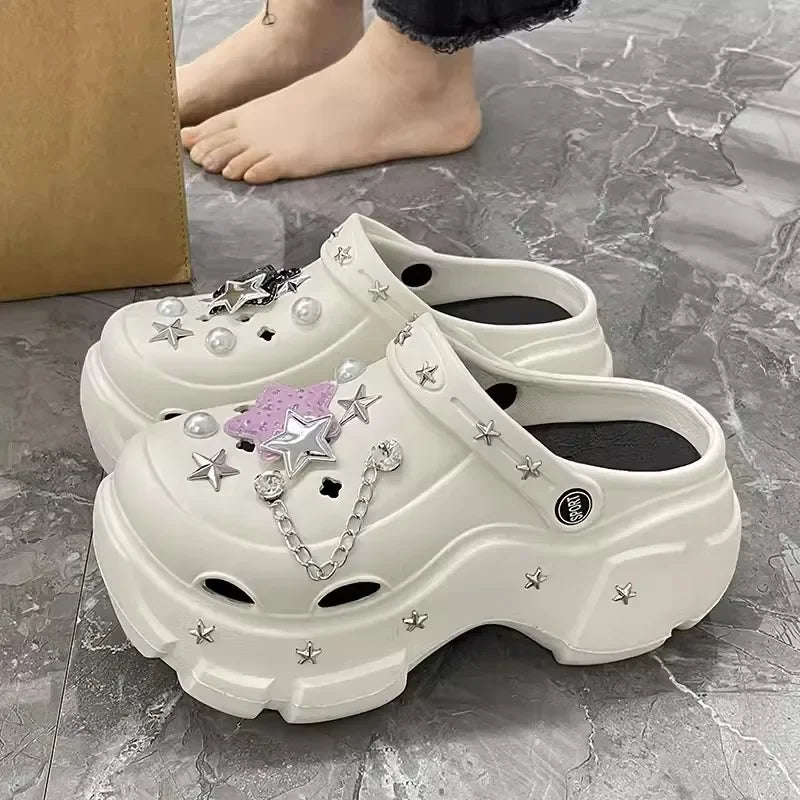 Women’s Fashion Charm Clogs – Sexy Platform Sandals