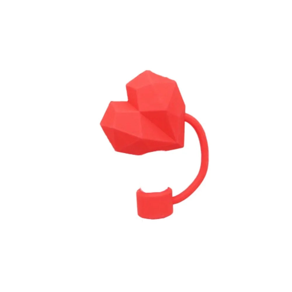10mm Heart Straw Covers – Kawaii Anti-Spill Silicone Toppers for 30/40oz tumbler