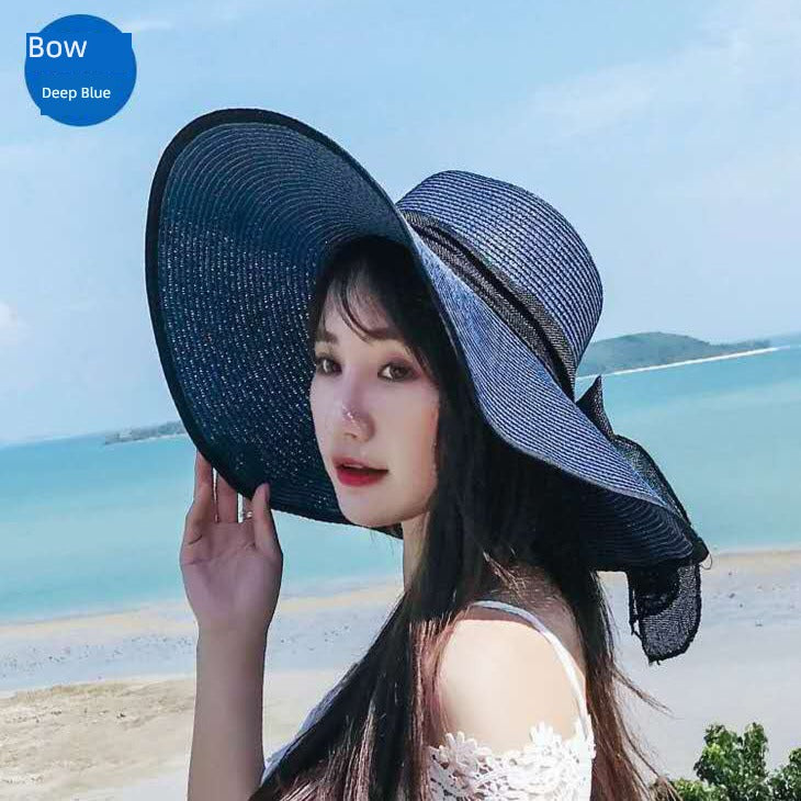 Straw Hat Women's Summer Seaside Travel Vacation Big Brim