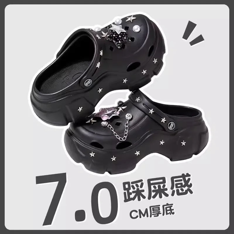 Women’s Fashion Charm Clogs – Sexy Platform Sandals