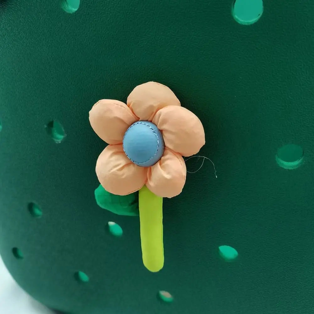 Colorful Flower Charms – Fashion Accessories for Beach Bags & Totes